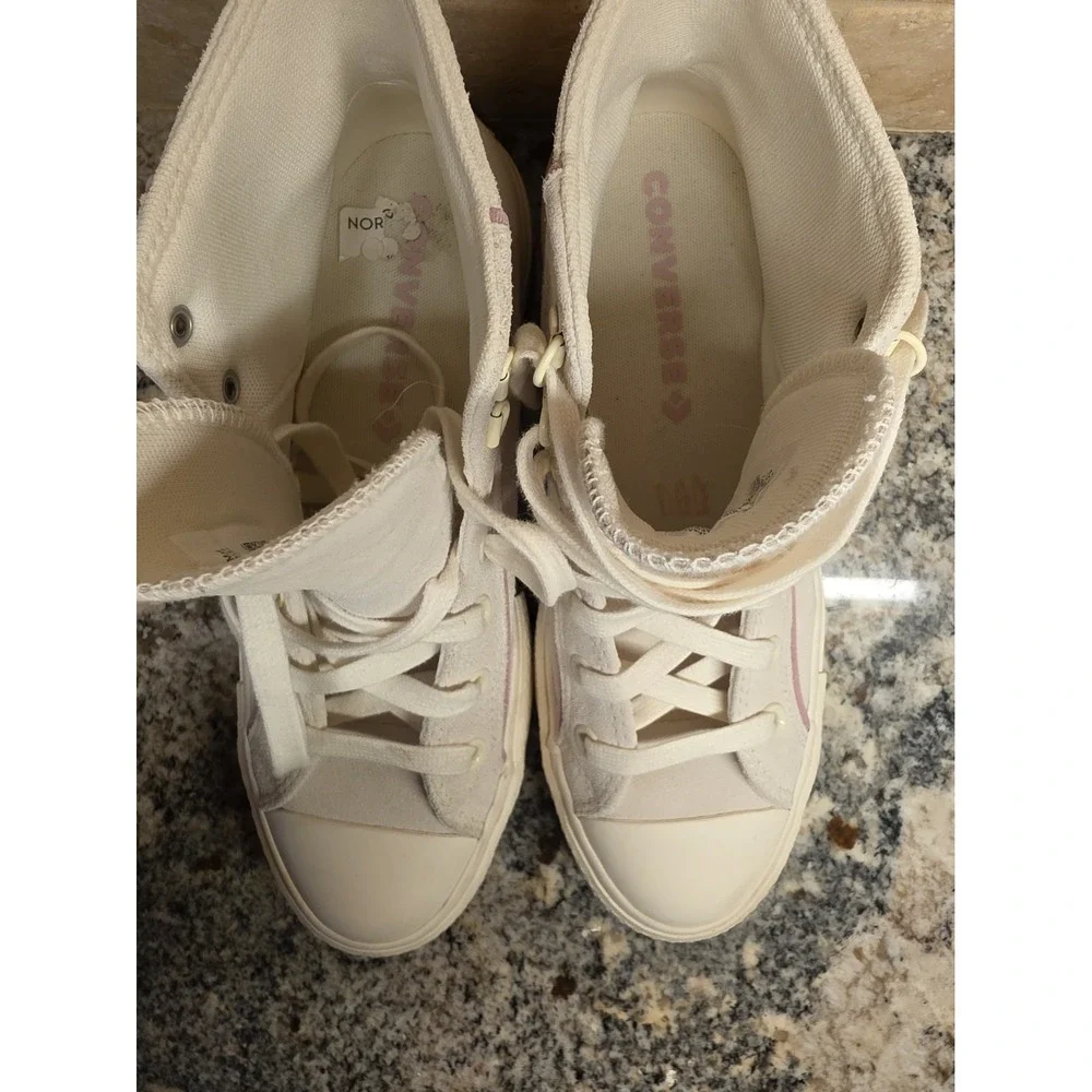 Converse Platform Pink White Women's Size 9 Sneakers Shoes A05962C High Top